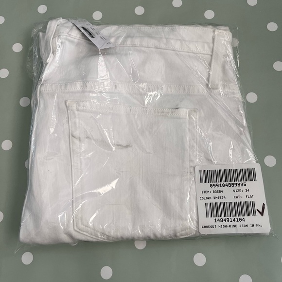 J. Crew 9" mid rise toothpick jeans B3584 white 34 - Picture 7 of 8